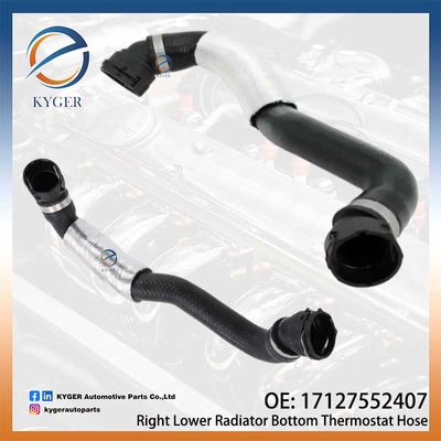 لوله ترموستات پایین رادیاتور راست 17127552407 1712 7552 407 برای BMW E90 E91 E93 E92 E82 E88 قطعات اتومبیل با کیفیت بالا